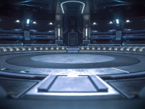 Sci-fi Hangar Rework Scene 3D Model