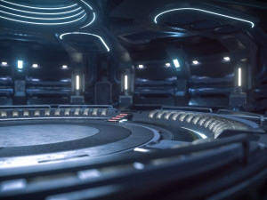 Sci-fi Hangar Rework Scene 3D Модель