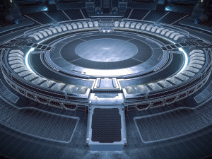 Sci-fi Hangar Rework Scene 3D Модель