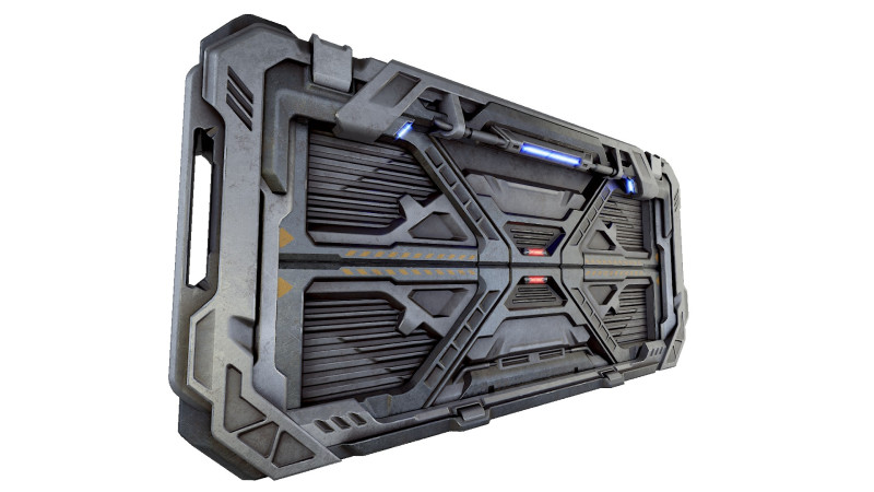 Sci-Fi Door Game Modello 3D .c4d .max .obj .3ds .fbx .stl .blend 