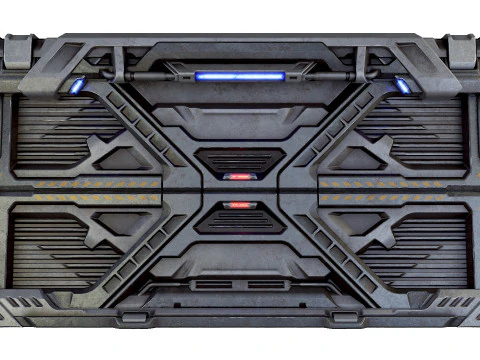 Sci-Fi Door Game 3D Model