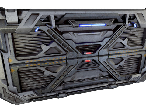 Sci-Fi Door Game Modello 3D