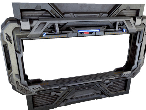 Sci-Fi Door Game Modello 3D