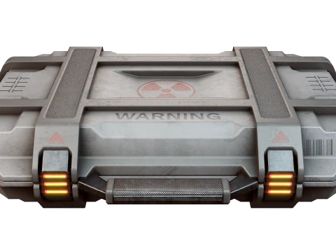 Conteneur de science-fiction pr&ecirc;t pour le jeu Modèle 3D