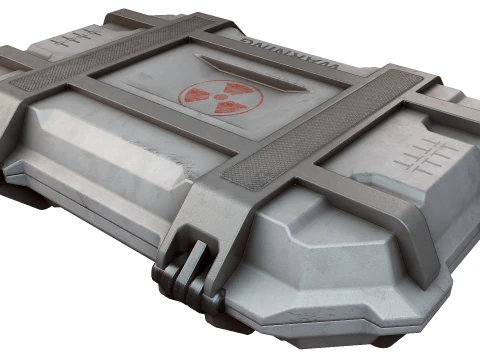 Sci-fi Container Game-ready 3D Model