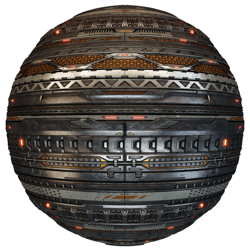 Sci-Fi Trim Sheets Materials 01 CG Textures .c4d .max .obj .3ds .fbx .stl .blend 