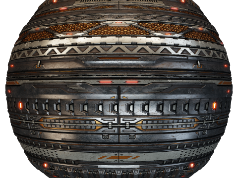 Sci-Fi Trim Sheets Materials 01 Tekstur CG