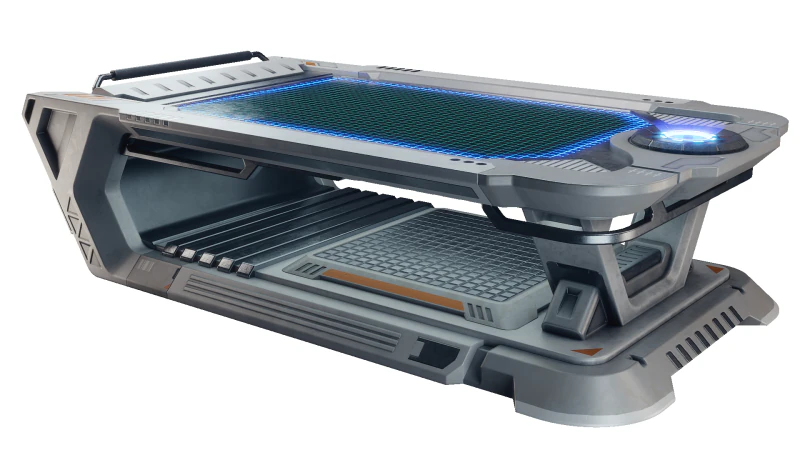 공상 과학 홀로그램 제어판 3D 모델 .c4d .max .obj .3ds .fbx .stl .blend 