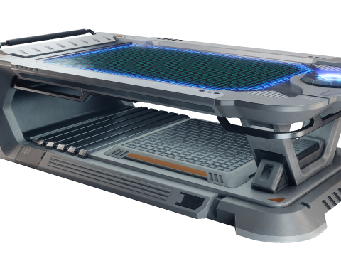 Sci-fi Holographic Control panel 3D मॉडल