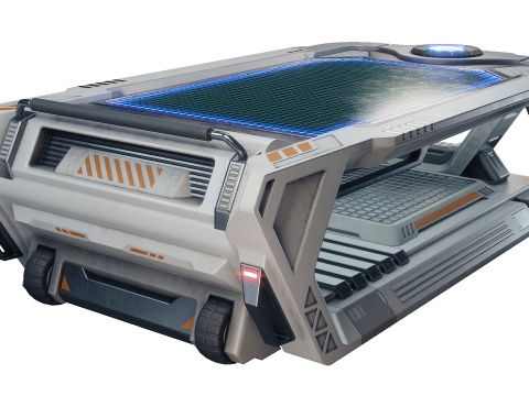 Sci-fi Holographic Control panel 3D मॉडल