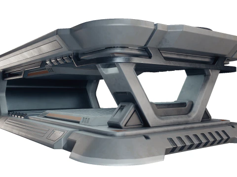 공상 과학 홀로그램 제어판 3D 모델