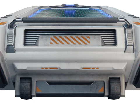 공상 과학 홀로그램 제어판 3D 모델