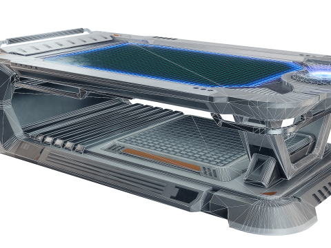 Sci-fi Holographic Control panel 3D मॉडल