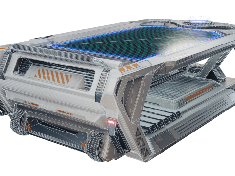 Sci-fi Holographic Control panel 3D मॉडल