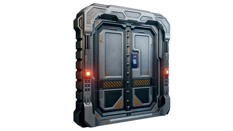 Sci-Fi Door Games 7 3Dモデル .c4d .max .obj .3ds .fbx .stl .blend 