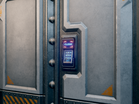 Sci-Fi Door Games 7 3Dモデル