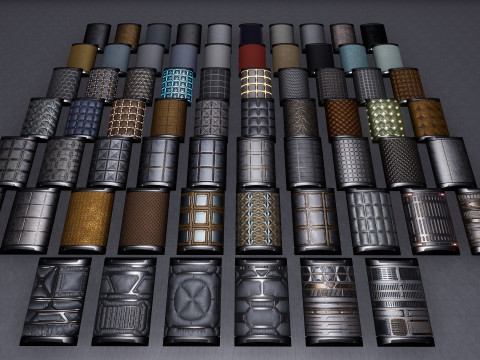 Sci-fi Space Materials Unreal Engine 3D मॉडल