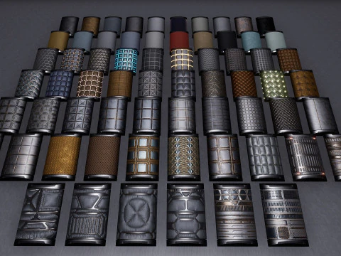 Mat&eacute;riaux spatiaux de science-fiction Unreal Engine Modèle 3D