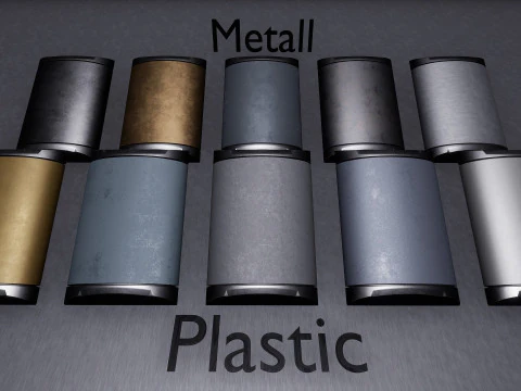 Sci-fi Space Materials Unreal Engine 3D Model