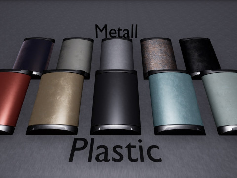 Sci-fi Space Materials Unreal Engine 3D Model