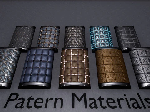 Sci-fi Space Materials Unreal Engine 3D Model