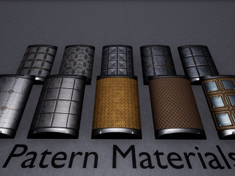 Sci-fi Space Materials Unreal Engine 3D Model