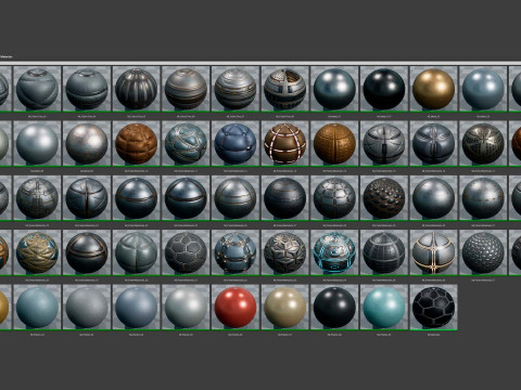 Sci-fi Space Materials Unreal Engine 3D Model