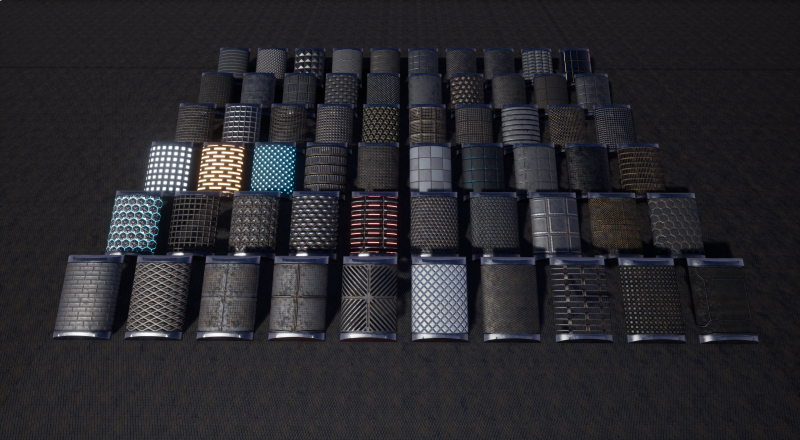 Sci-fi Space II Materials Unreal Engine 3D Model .c4d .max .obj .3ds .fbx .stl .blend 