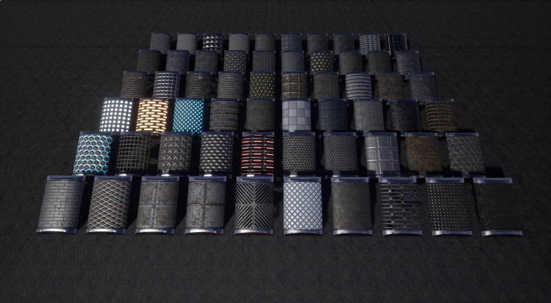 Sci-fi Space II Materials Unreal Engine 3D Model .c4d .max .obj .3ds .fbx .stl .blend 