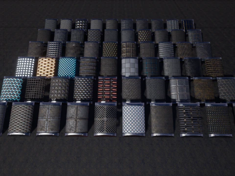 Sci-fi Space II Materiały Unreal Engine Model 3D