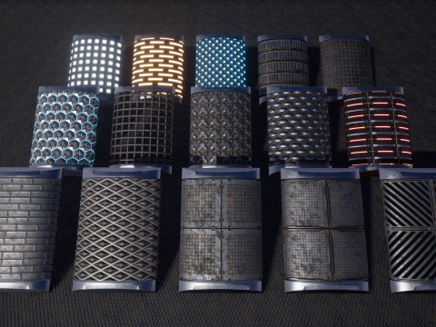 Sci-fi Space II Materials Unreal Engine 3D Model
