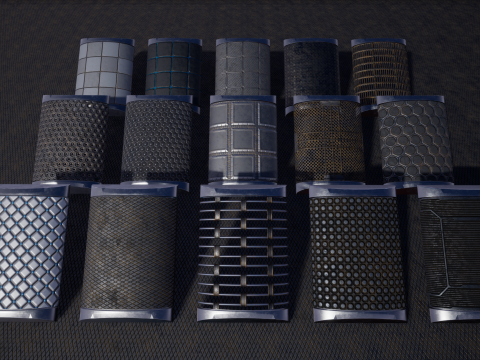 Sci-fi Space II Materials Unreal Engine 3D Model