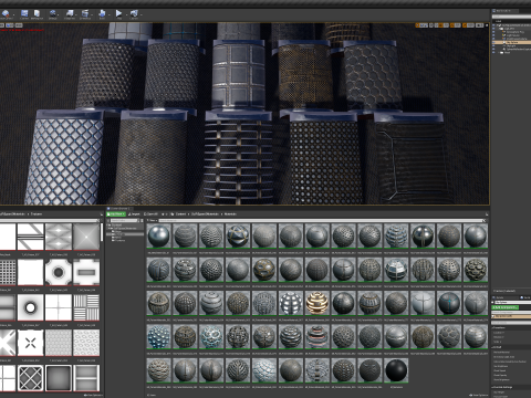 Sci-fi Space II Materials Unreal Engine 3D Model