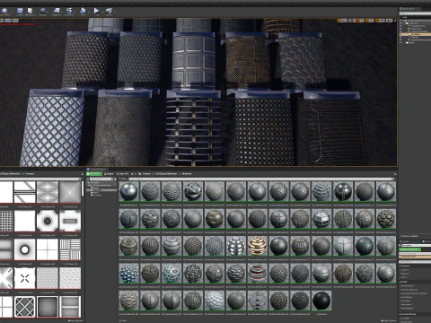 Sci-fi Space II Materials Unreal Engine 3D Model