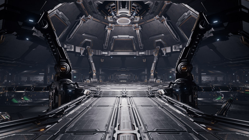 Sci-Fi Industrial Base Unreal Engine 4 3D Модель .c4d .max .obj .3ds .fbx .stl .blend 