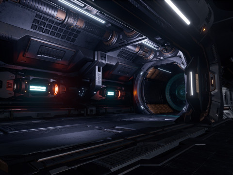 Sci-Fi Industrial Base Unreal Engine 4 3D Модель