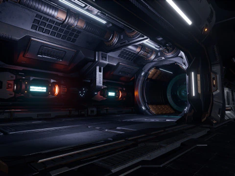 Sci-Fi Industrial Base Unreal Engine 4 3D Model