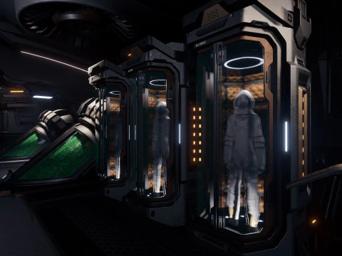 Sci-Fi Industrial Base Unreal Engine 4 3D Model
