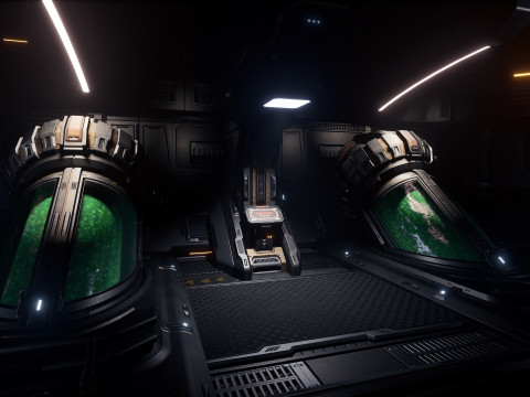 Sci-Fi Industrial Base Unreal Engine 4 3D Модель