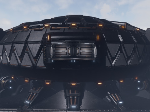 Sci-Fi Industrial Base Unreal Engine 4 3D Модель
