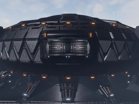 Sci-Fi Industrial Base Unreal Engine 4 3D Model