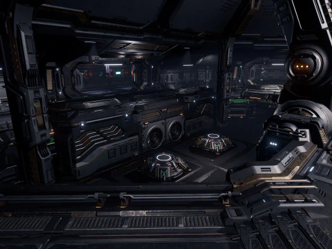 Sci-Fi Industrial Base Unreal Engine 4 3D Model