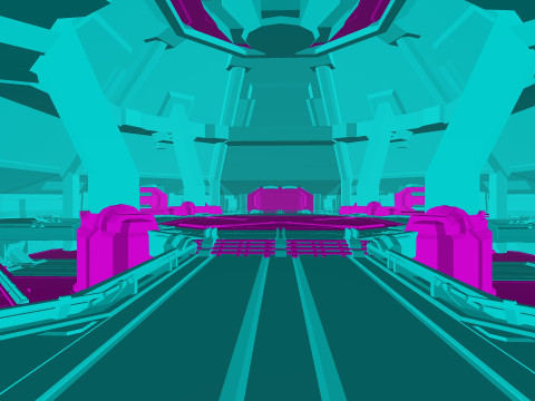 Sci-Fi Industrial Base Unreal Engine 4 3D Модель