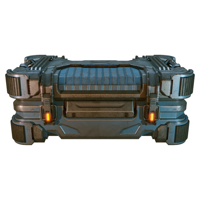 Sci-Fi Container New Game Free 3D Model .c4d .max .obj .3ds .fbx .stl .blend 