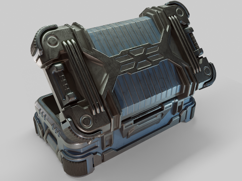Sci-Fi Container New Game Free Model 3D