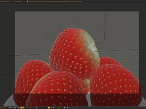 strawberry - blender cycles 3D Model