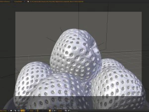 strawberry - blender cycles 3D Model