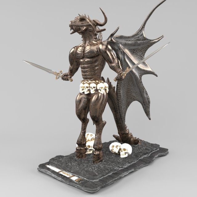 Monstr 3D Model .c4d .max .obj .3ds .fbx .stl .blend 