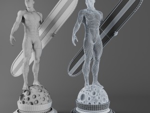 Silver surfer 3D-Modell