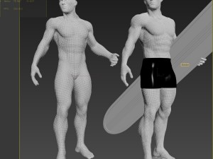 Silver surfer 3D-Modell